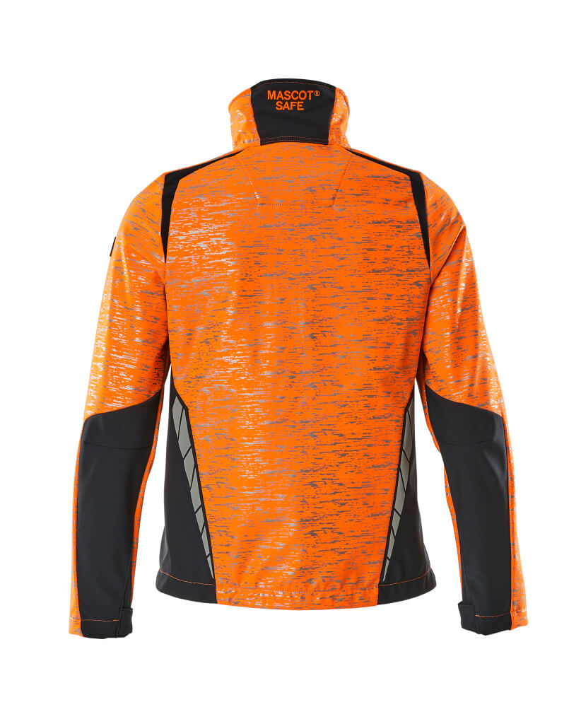 MASCOT ACCELERATE SAFE Softshell Jacke hi-vis orange/schwarzblau 3XL