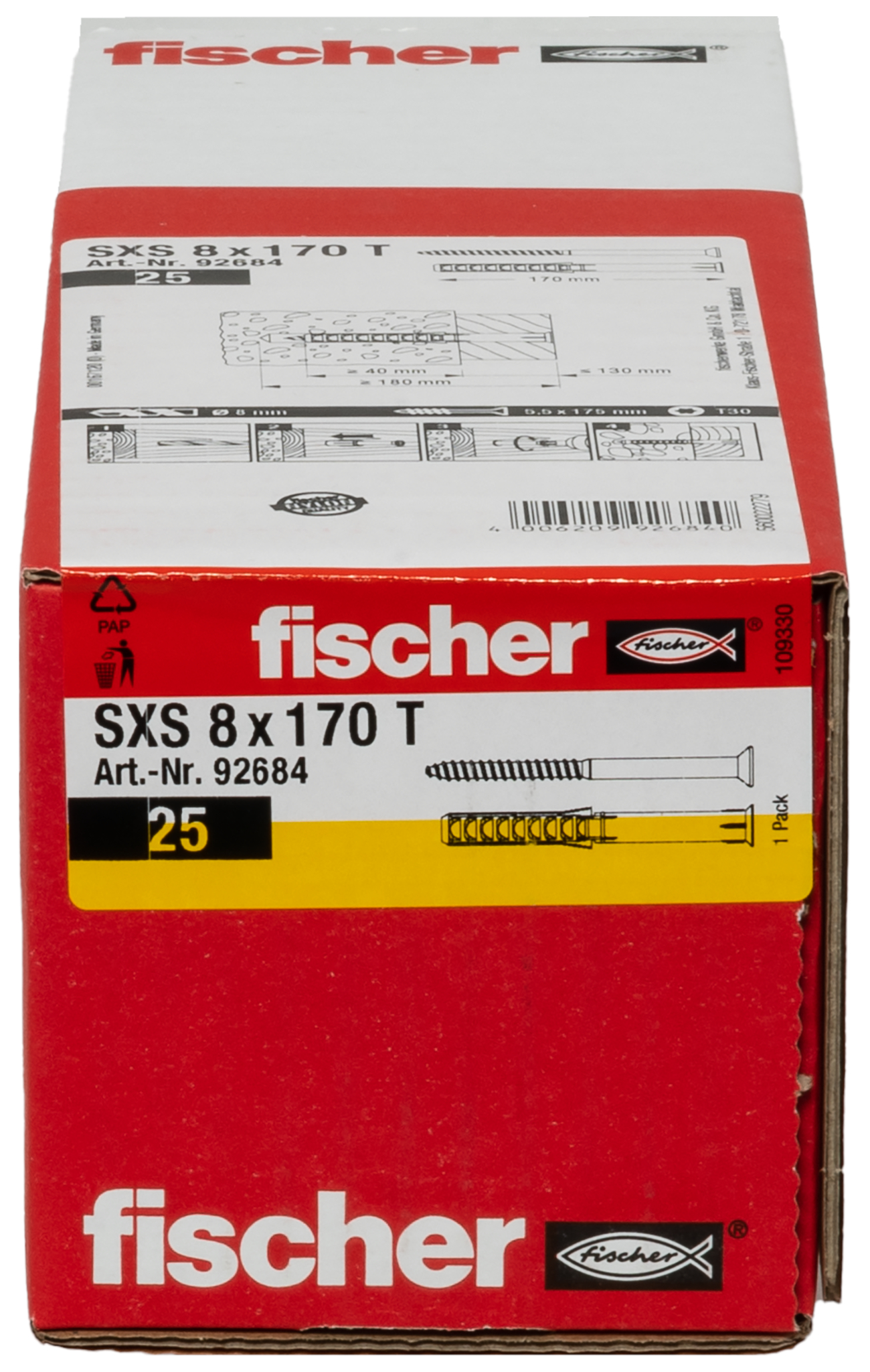 fischer Langschaftdübel SXS 8 x 170 T
