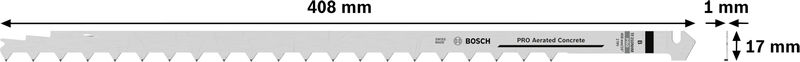 Bosch PRO Aerated Concrete TF350NHM Tandemsägeblatt-Set, 408 mm, 2-tlg.