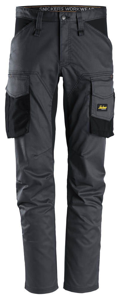 Snickers 6803 AllroundWork Stretch Arbeitshose ohne Kniepolster grau-schwarz