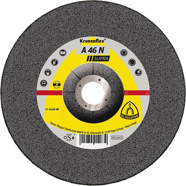 Klingspor Schruppscheibe A46N Supra NE-Metalle gekröpft 180x6mm (10 Stk.)