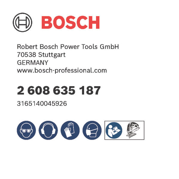 Bosch PRO Soft Material T313AW Stichsägeblatt, 152 mm, 3-tlg.