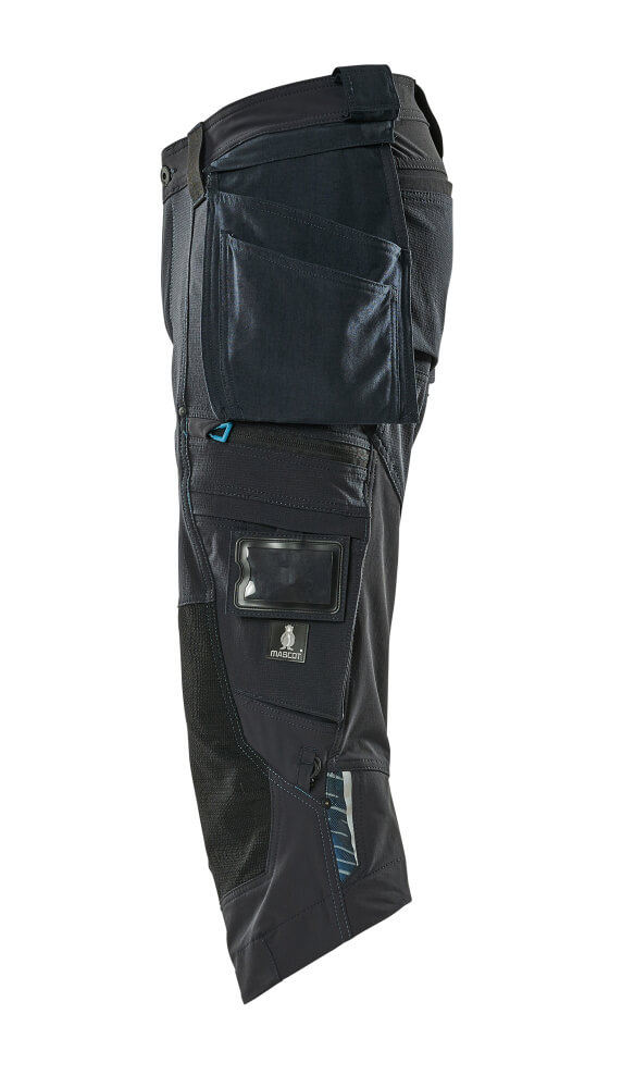 MASCOT ADVANCED Dreiviertel-Hose mit Hängetaschen schwarzblau 42