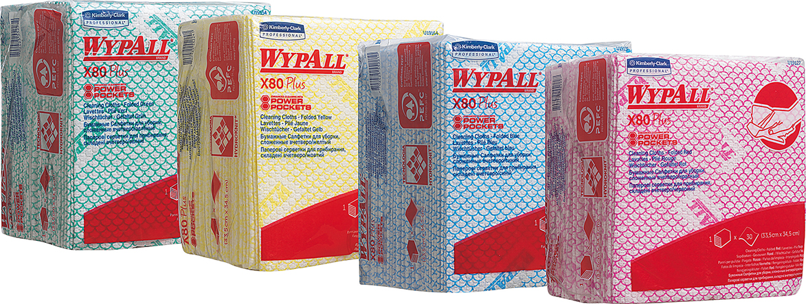 WYPALL X80 Plus Wischtücher viertelgefaltet