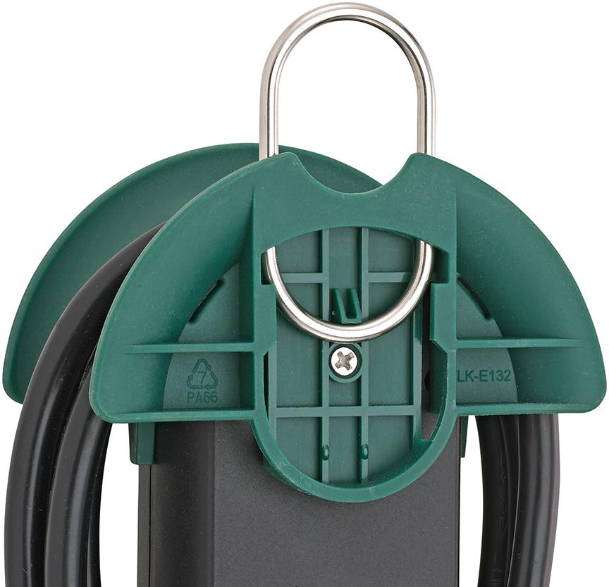 Fortis Steckdosenleiste 5-fach H05VV-F3G1,5 3m Aufrollhilfe und Haken