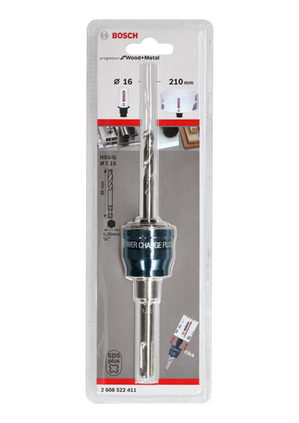 Bosch Power Change Plus-Adapter SDS plus mit Bohrer HSS-G 7,15 x 85 mm