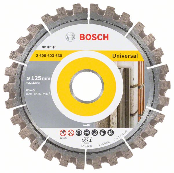 Bosch Diamanttrennscheibe Best Universal 125x22,23x2,2x12mm