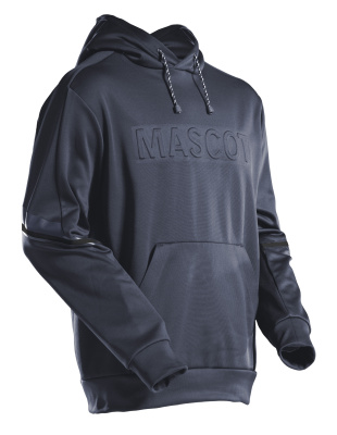 MASCOT Customized Kapuzensweatshirt 22186-608-010 Fleece Logo schwarzbl XL