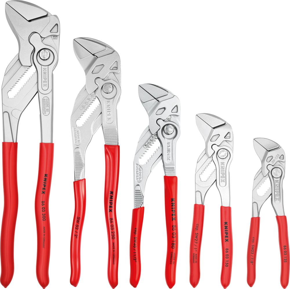 Knipex Zangenschlüssel-Set 5-teilig in Rolltasche