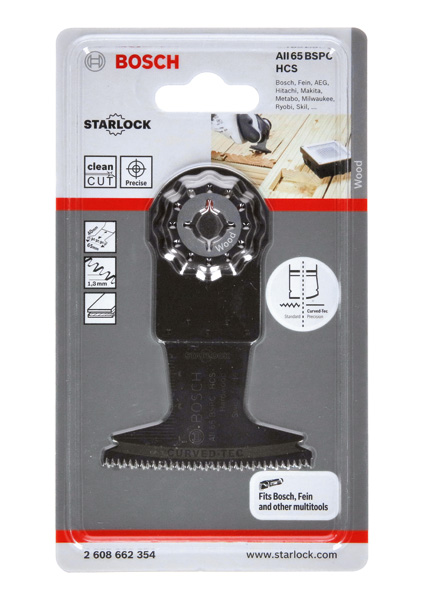 Bosch HCS Tauchsägeblatt AII 65 BSPC Hard Wood, 40 x 65 mm, 1er-Pack