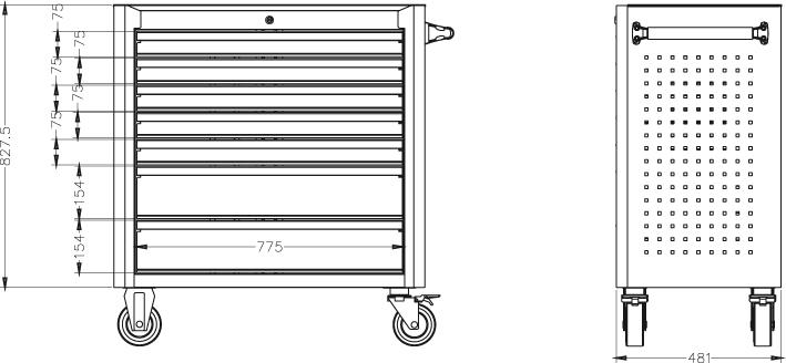 Forum Werkstattwagen 2020 69-teilig 910x480x1000mm
