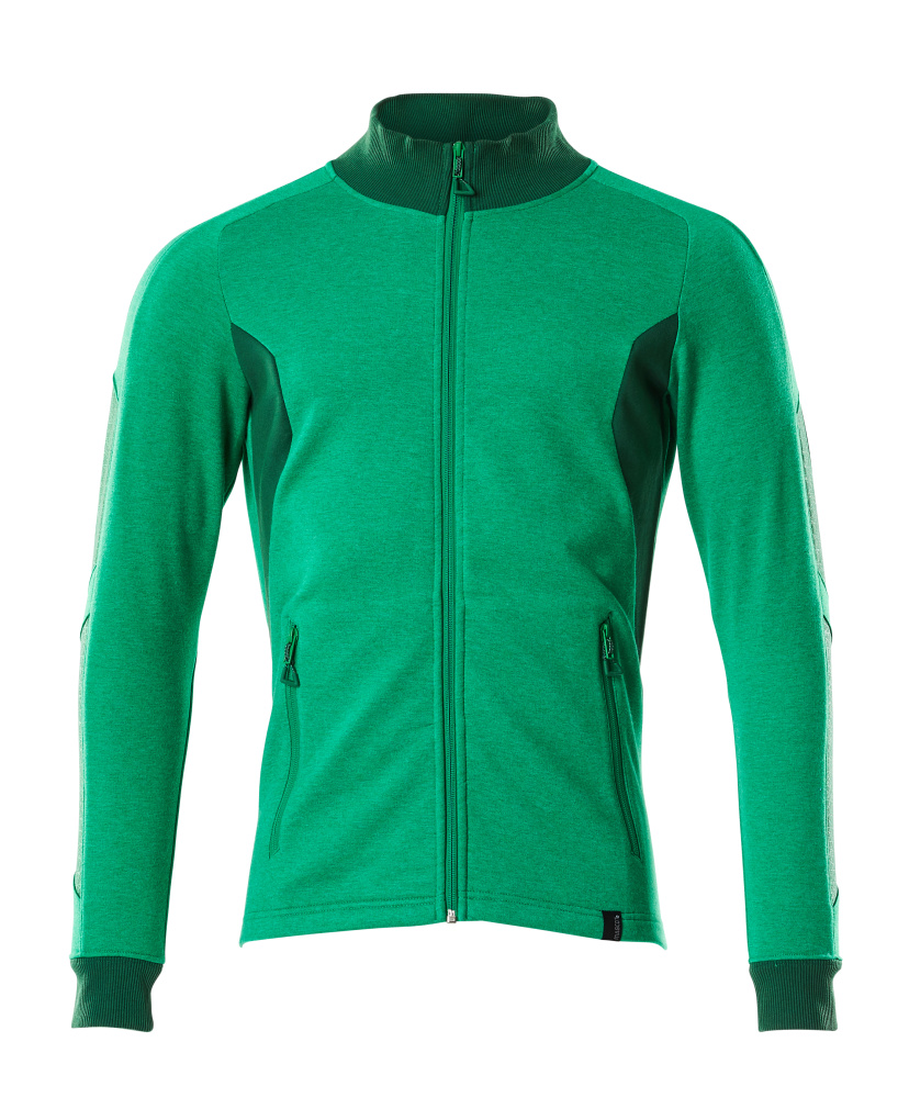 MASCOT ACCELERATE Sweatshirt mit Reißverschluss grasgrün/grün S