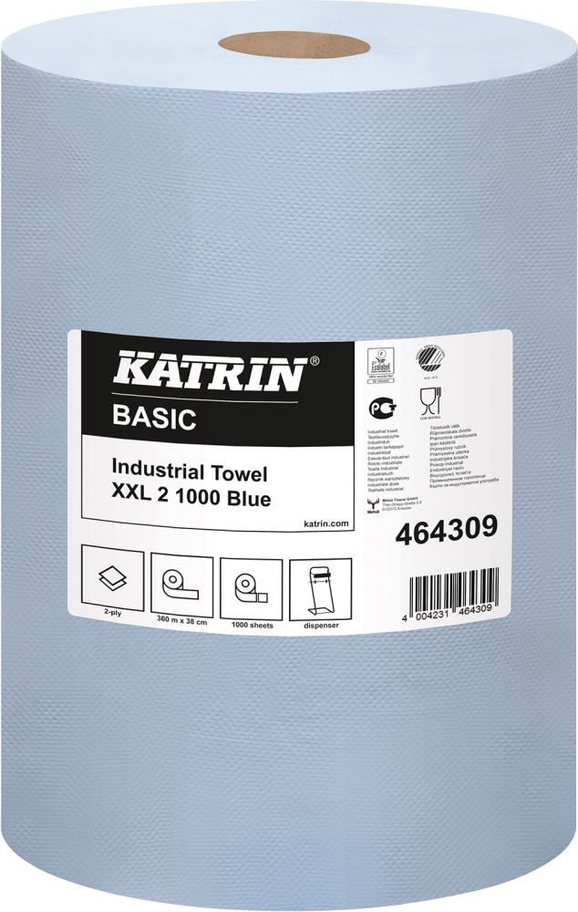 Putztuchrolle blau 2-lagig 38x36cm 1000 Blatt