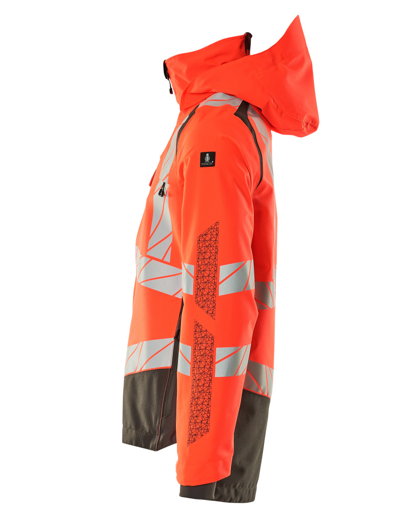 MASCOT ACCELERATE SAFE Hard Shell Jacke hi-vis rot/dunkelanthrazit XL