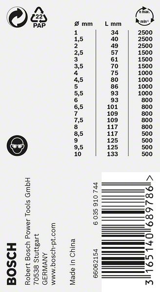 Bosch Metallbohrer-Set ProBox HSS-Co (19 Stk.)