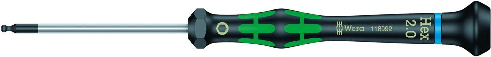 Wera Elektronik- Schraubendreher Innensechskant 2mm mit Kugelkopf