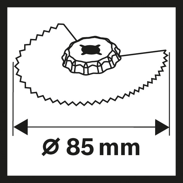 Bosch BIM-TiN Segmentsägeblatt ACZ 85 EIB, Multi Material, 85 mm, 10er-Pack