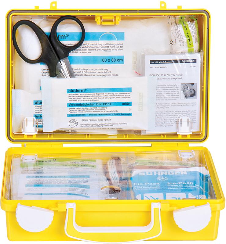 Söhngen Erste-Hilfe-Koffer Extra Handwerk, DIN 13157 gelb