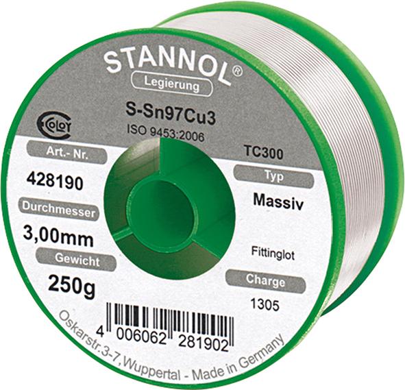Stannol Fittingslot 428190 250g Ø3mm