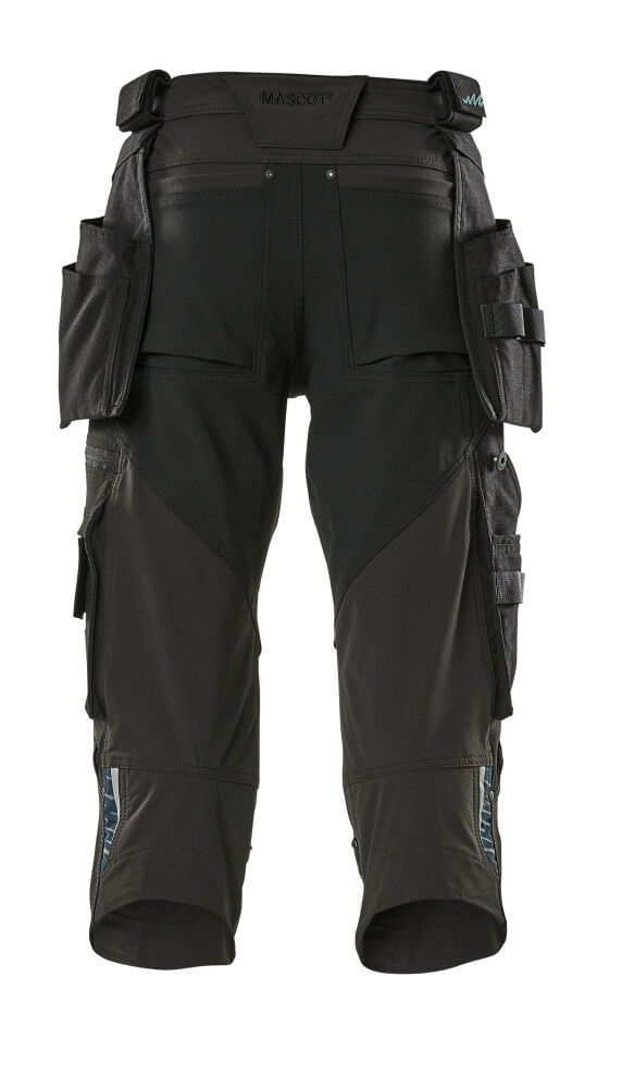 MASCOT ADVANCED Dreiviertel-Hose mit Hängetaschen schwarz 68