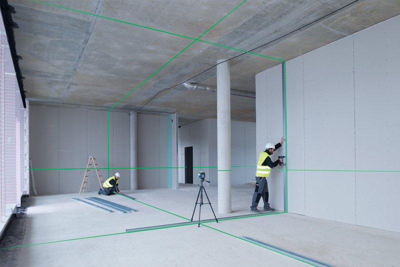 Bosch Linienlaser GLL 3-80 CG, mit 1 x 2.0 Ah Li-Ion Akku, Halterung BM 1, L-BOXX