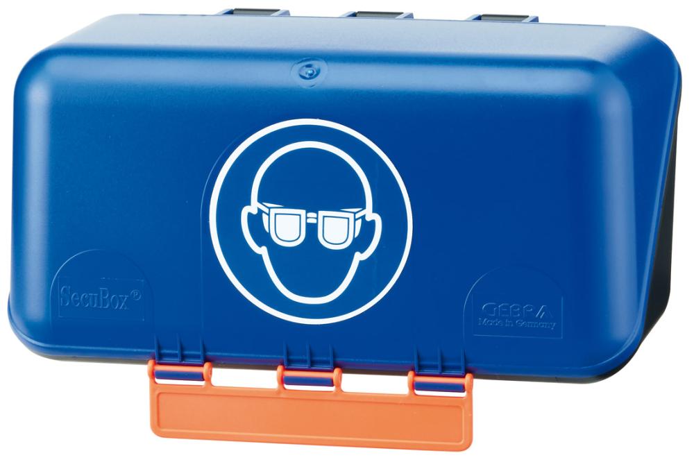 GEBRA Aufbewahrungsbox SECU Mini Standard, für Augenschutz, blau