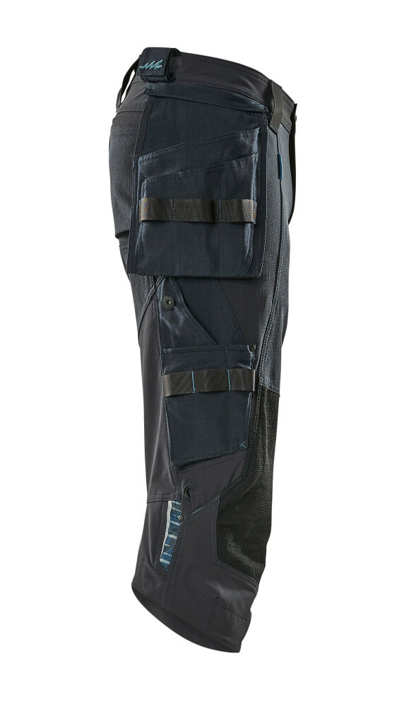 MASCOT ADVANCED Dreiviertel-Hose mit Hängetaschen schwarzblau 42