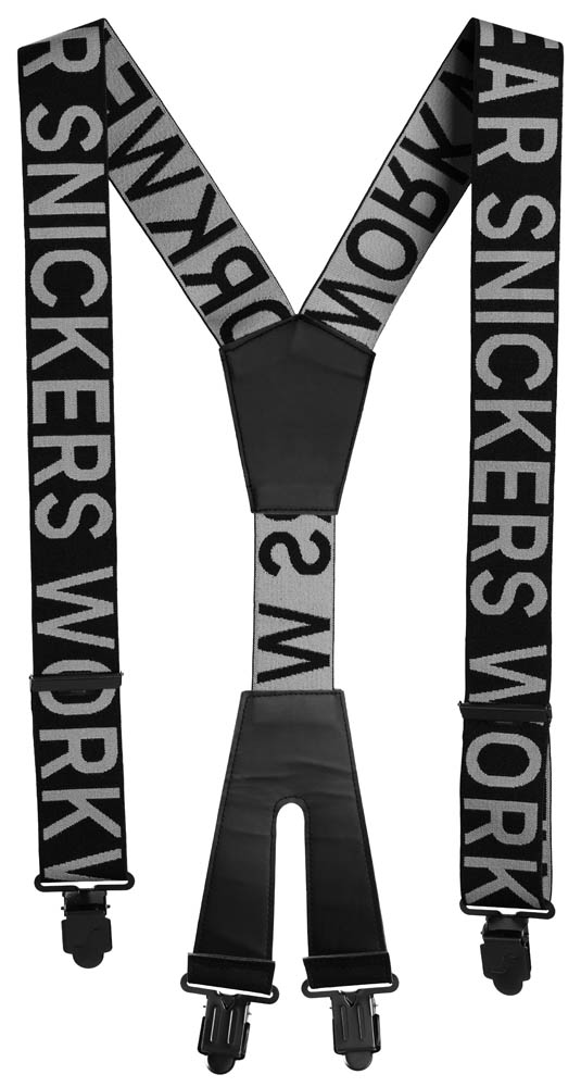 Snickers 9064 SWW Logo Hosenträger scharz-grau