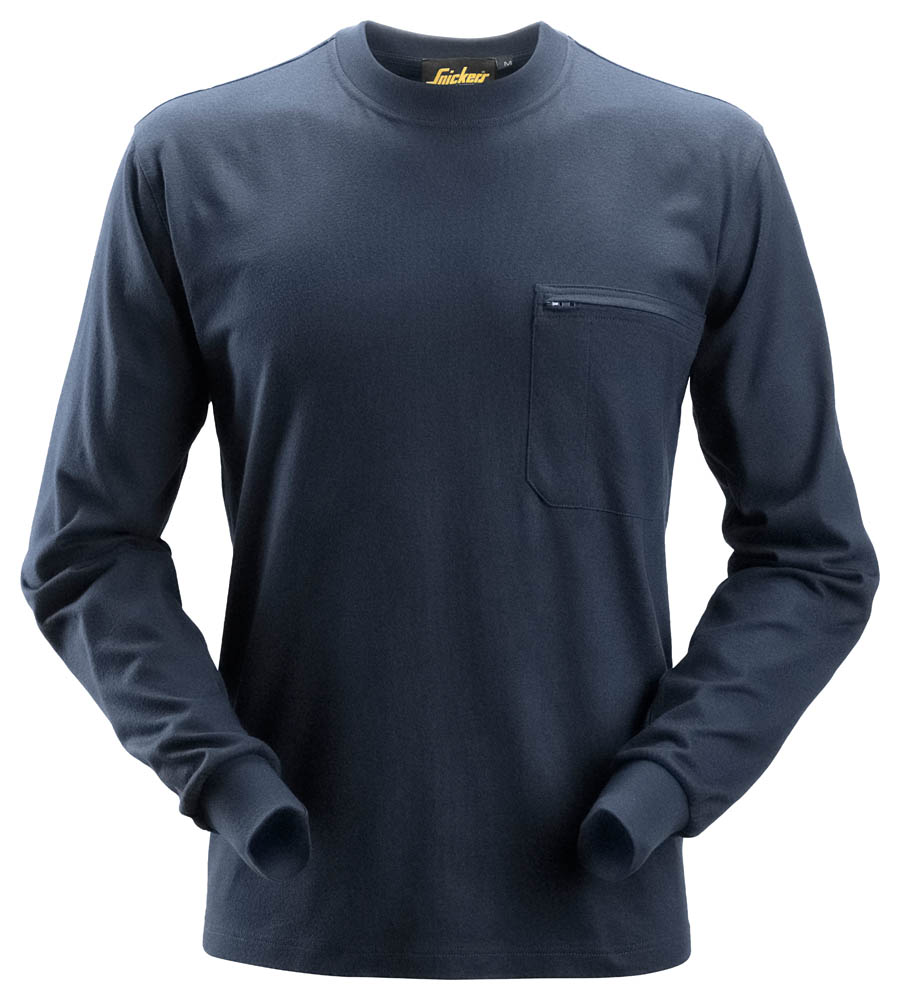 Snickers 2460 ProtecWork Langarm Shirt blau