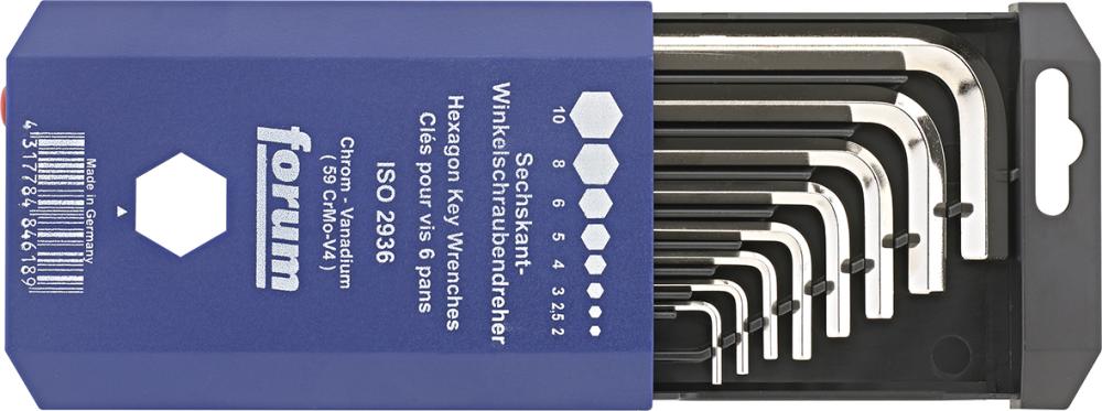 FORUM 6-kant-Schlüssel-Satz DIN911 2-10mm 8-teilig BOX