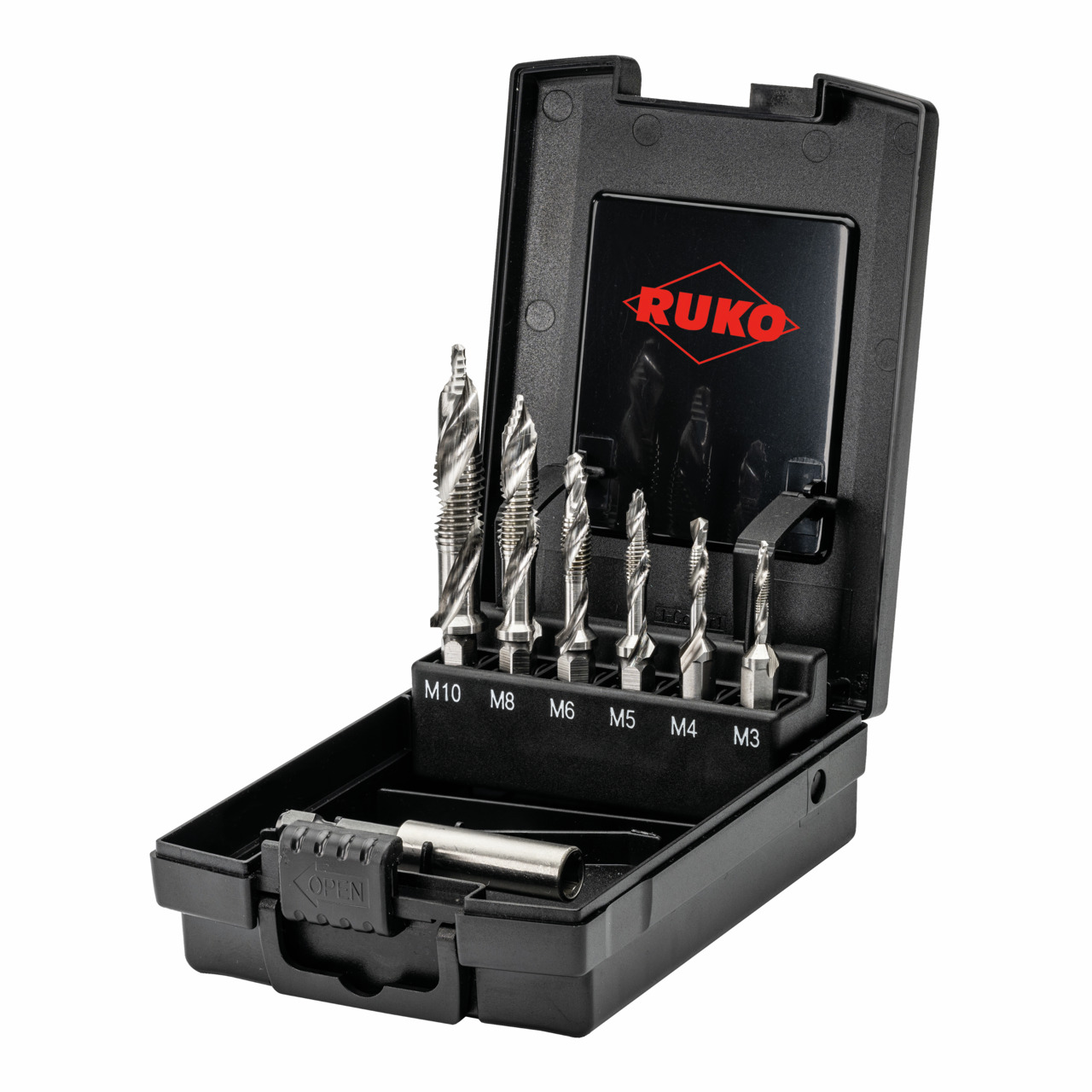 Ruko ULTIMATECUT Kombi-Maschinengewindebohrer-Bit Satz HSS - 7 tlg.