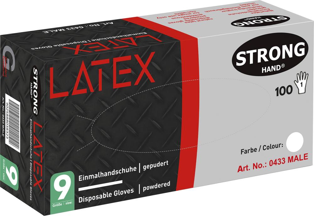 Stronghand Einweghandschuh Male (Box à 100 Stk.) Gr.8