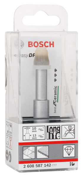 Bosch Diamanttrockenbohrer Easy Dry Best for Ceramic, 10 x 33 mm