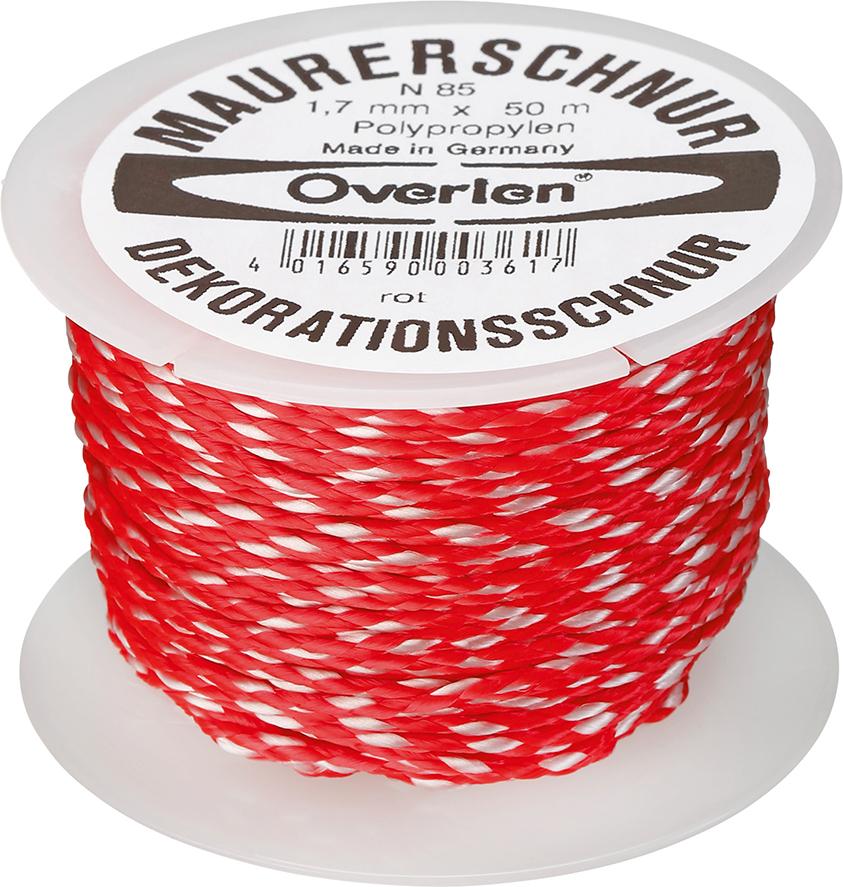 Overmann Maurerschnur Polypropylen rot 1,7mm