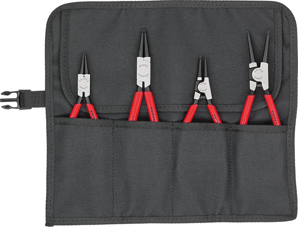 Knipex Sicherungsringzangen-Satz in Rolltasche 4-teilig
