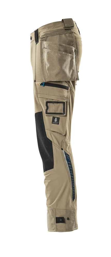 MASCOT ADVANCED Hose mit Hängetaschen hellkhaki 50 kurz