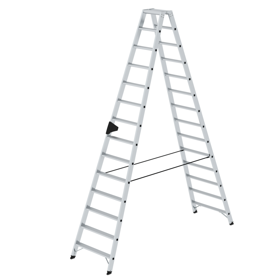 Munk Stufen-Stehleiter beidseitig begehbar 2x14 Stufen