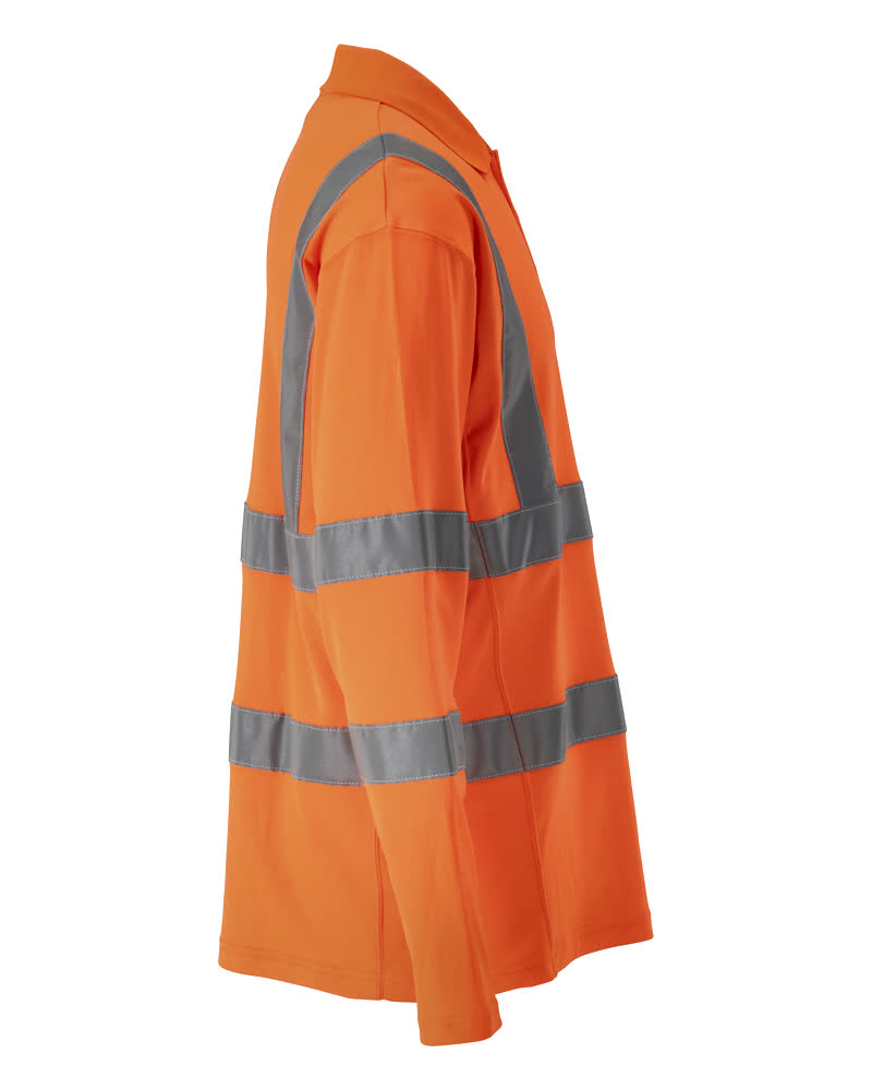 MASCOT SAFE CLASSIC Polo-Shirt, Langarm hi-vis orange S