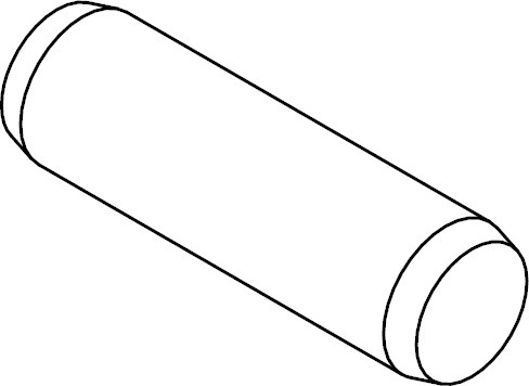 ISO8734 Stahl-gehärtet blank A 2,5 m6x12 mm Zylinderstift gehärtet