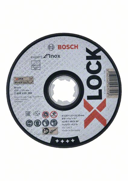 Bosch Trennscheibe X-LOCK gerade Expert Inox 125x1,6mm