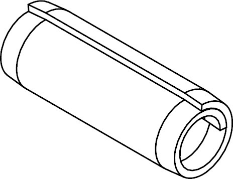 ISO8748 Federstahl blank 1,5x14 mm Spiral-Spannstifte schwere Ausführung