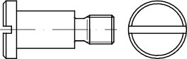 DIN923 Stahl 4.8/5.8 M 5x10 Flachkopfschrauben mit Schlitz und Ansatz