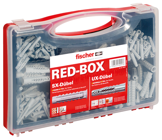 fischer Red-Box DuoPower + Schraube (210 Teile)