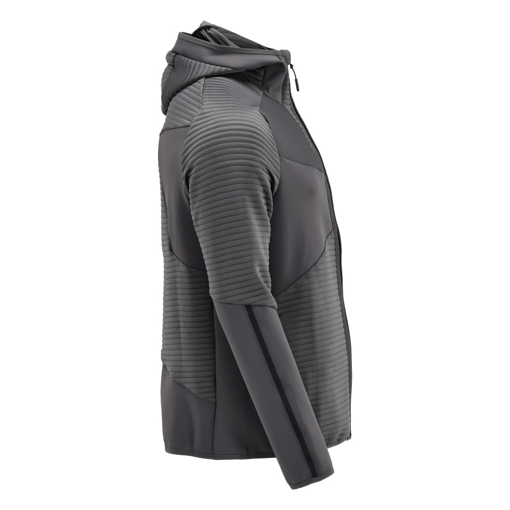 MASCOT CUSTOMIZED Fleece Kapuzensweatshirt mit Reißverschluss anthrazitgrau L