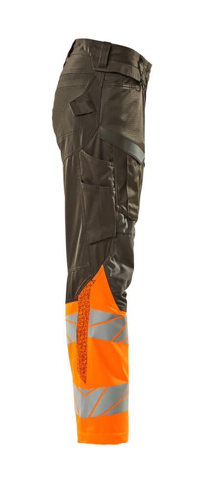 MASCOT ACCELERATE SAFE Hose mit Knietaschen dunkelanthrazit/hi-vis orange 56