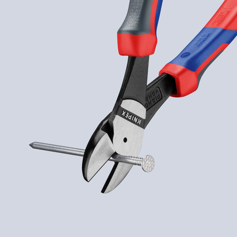 Knipex Kraft-Seitenschneider poliert mit Mehrkomponenten-Griffen 200mm