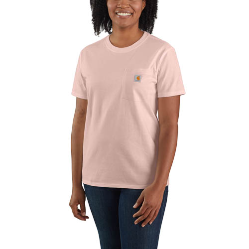 CARHARTT Damen WORKW POCKET S/S T-SHIRT rot