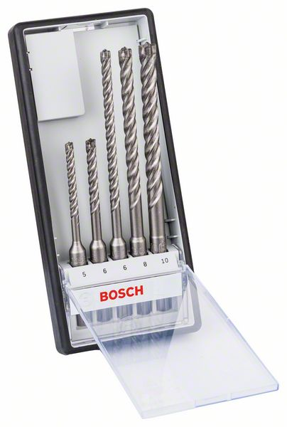Bosch Hammerbohrer-Set SDS plus-7X Robust Line, 5-teilig, 5 - 10 mm
