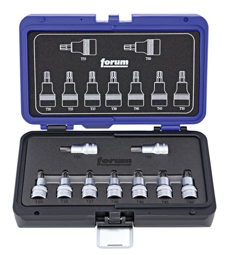 Forum Schraubendreher-Einsatz Garnitur 1/2" TX 9-teilig