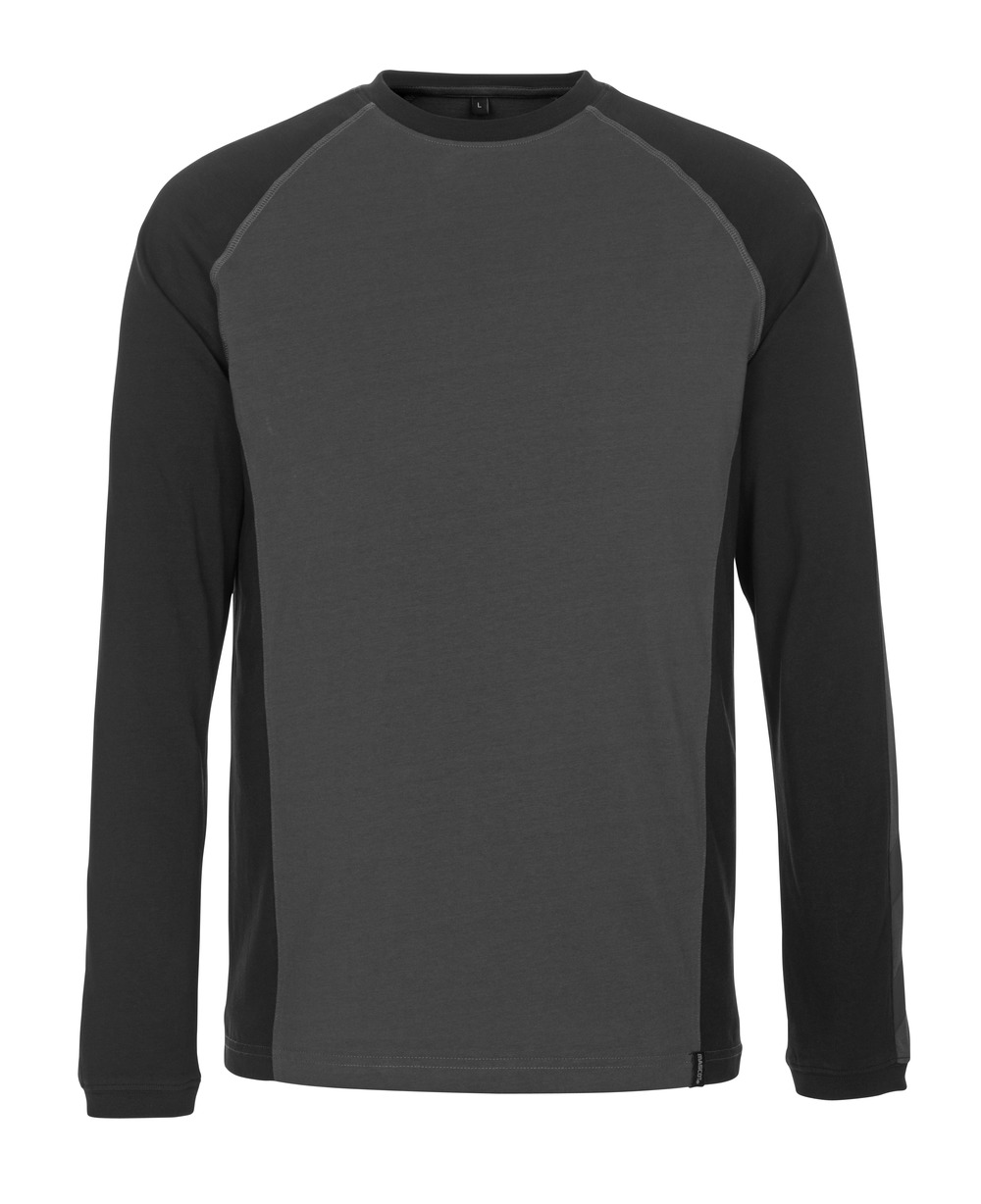 MASCOT Bielefeld UNIQUE T-Shirt, Langarm dunkelanthrazit/schwarz XXL